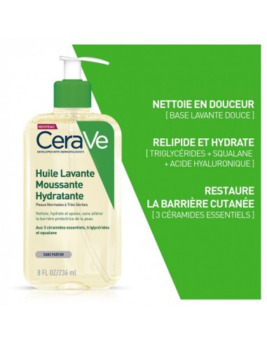 Cerave Huile Lavante Moussante Hydratante Ml