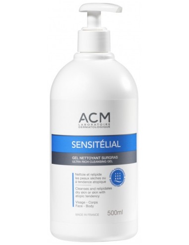 ACM Sensitélial Gel Nettoyant Surgras 500 ml