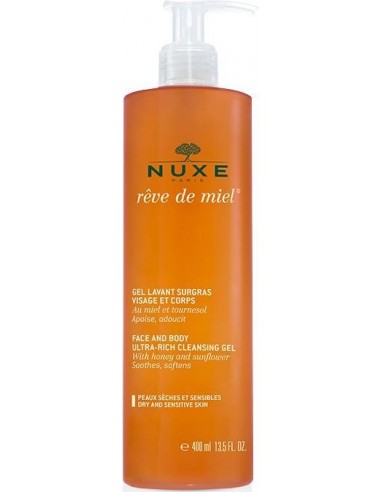 Nuxe Reve De Miel Gel Lavant Surgras Visage Et Corps Ml