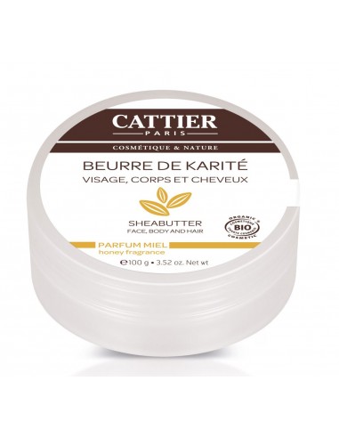 Cattier Beurre de Karité MIEL Pot de 100 gr